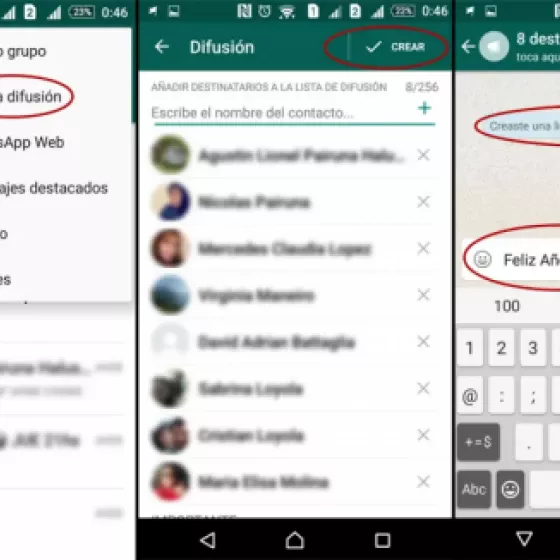 WhatsApp: ¿Cómo enviar un mensaje a varios contactos a la vez?